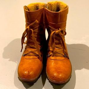 Carmel color boots size 38